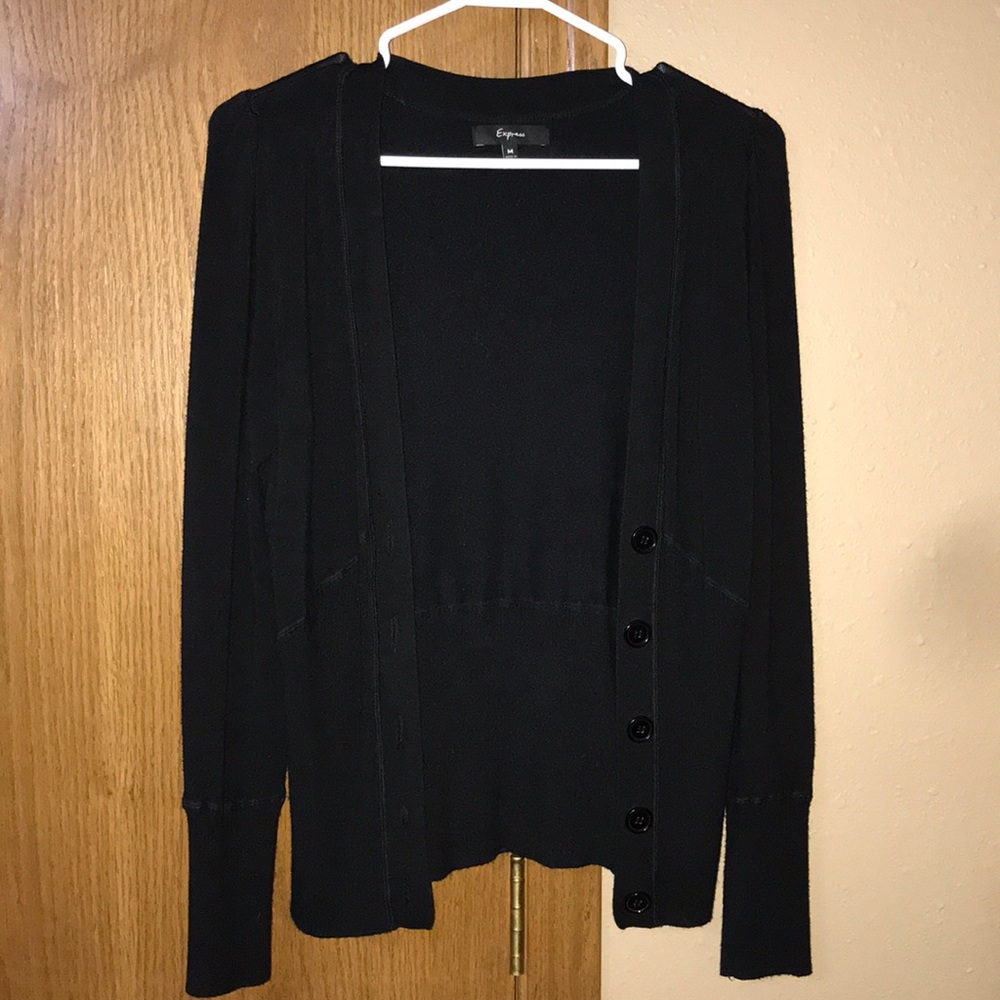 Black cardigan